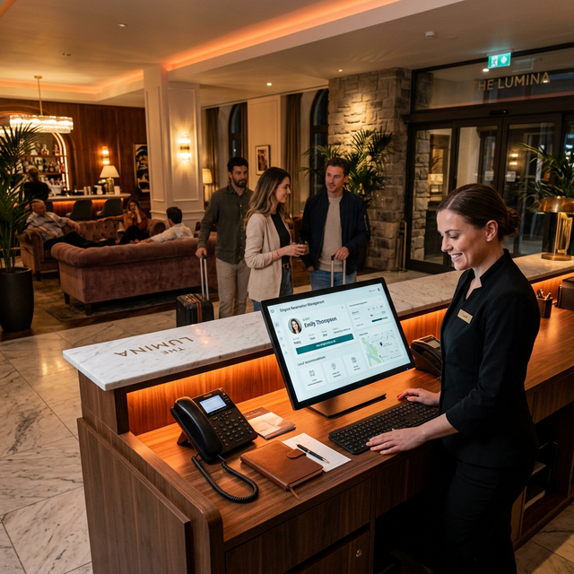 AI receptionist dashboard showing real-time call handling